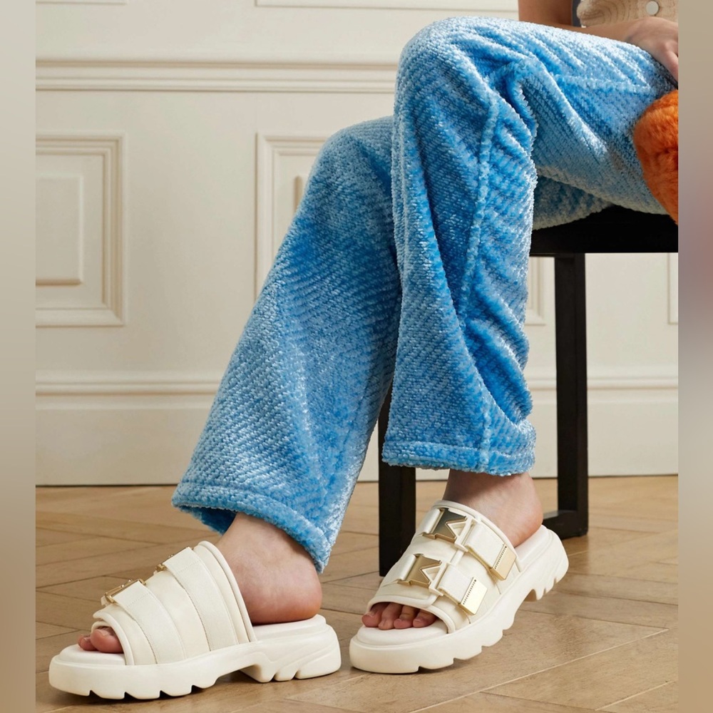 Bottega Veneta White Platform Sandals